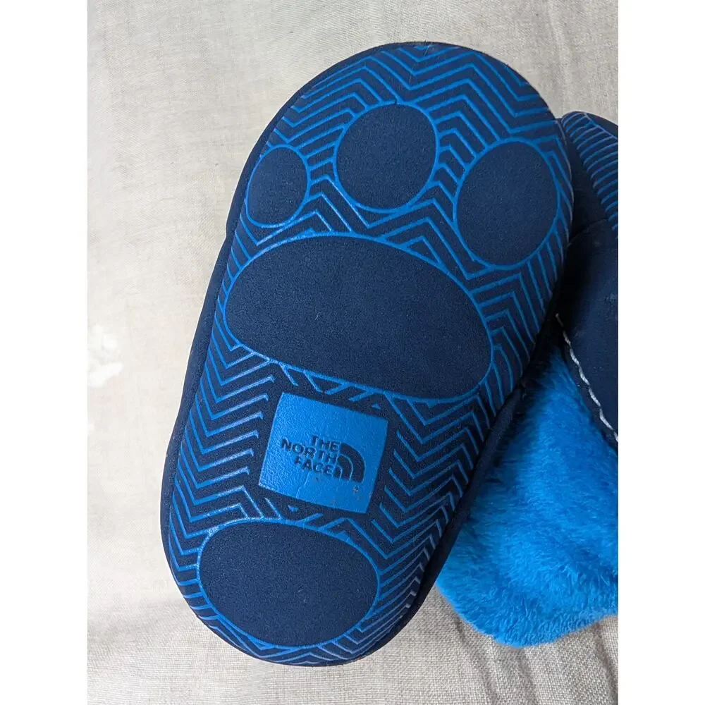 The North Face Baby Booties Blue Grippy Sole Size 2 Outdoor Comfy Warm Cozy